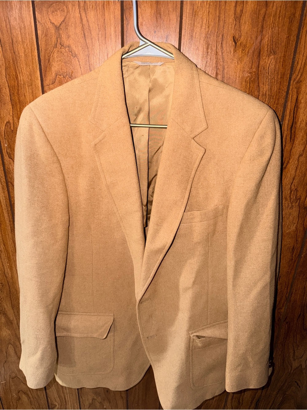 Source Unknown Camel/Tan Men's Sport Coat - Classic Notch Lapel